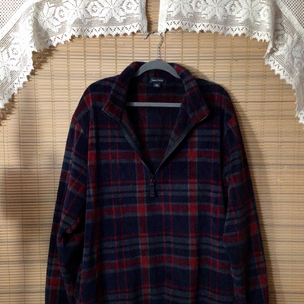 NAUTICA fleece pull over shirt zip neck - Picture 2 of 13